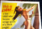Liane  Jungle Goddess-1956 1 Sht  Hot Undressed Blonde Swinging On A Vine 