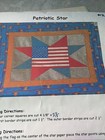 Patriotic Flag Star-spangled Banner Wall Hanging Quilt Kit Fabric Kit   Pattern