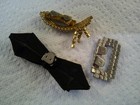 Vintage Rhinestone  Shoe Clips Some Missing Stones Item 2