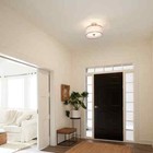 Kichler Lacey 15 In  3-light Antique Pewter Semi-flush Mount Ceiling Light Shade