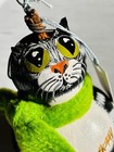 Adorable Cat Hanging Ball Gourd Hand Painted With Scarf - Gourds By Daphne