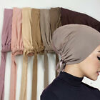 Adjustable Muslim Head Scarf Inner Hijab Caps Islamic Underscarf Soft Ninja Hats