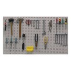 Zoro Select 6ye32 Round Hole Pegboard  24 In H X 48 In W X 1 4 In D  2 Panels