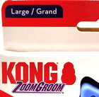Kong Zoomgroom Multi Use Gentle Rubber Curry Grooming   Massage Dog Brush 4x3 