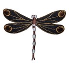Dragonfly Applique Patch - Embroidered Garden Insect Badge 3 25   iron On 
