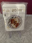       All 4 - Harry Potter Houses Colorized 1 Oz Silver Round W  Tep