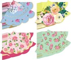 100 Pcs Floral Tea Party Napkins 3 Ply Disposable Vintage Flower Guest Napkin   