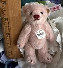 2013 Steiff Club Gift  Pink Rose Miniature 4  Mohair Teddy Bear  421273 All Id
