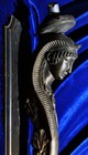 Egyptian Bronze Cleopatra Sphinx Bust Ormolu French Sconce Caryatid Statue Head