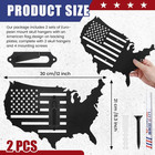 2 Set Deer Skull Mount Flag Skull Mount Hanger European Deer Plaque Hanger Ki   