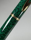 Waterman Hemisphere Ballpoint Pen  Green Marble   Gold Trim In Box Engraved Read