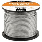 Xpose Safety 7 X 19 Galvanized Steel Aircraft Cable Wire - 1 4 - 250  Reel -