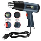 2500w Heat Gun Electric Hot Air Gun Dual Temperature Lcd Display 4 Nozzles Tool