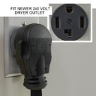 Emergency Generator Dryer Outlet 14-30 Cable  Heavy Duty 25 40 Ft  Length Option