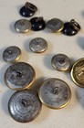 Original Civil War Veteran Gar Button Lot  43 Gar   21 Black Hard Rubber Buttons