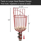 Fruit Picker Pole Tool With Basket Long Handle  35-65 Inch Adjustable