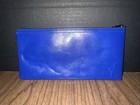 Vintage Chase Bank Cash Blue Bag W bank Logo   Zipper Euc A2