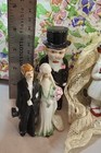 Lot Of 3 Vintage 1930s Wedding Cake Toppers figures