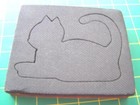 Accuquilt  Fabric Cutter Cat Die Heavy Wood  Old Style  1478