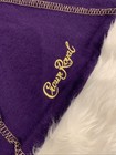 Crown Royal Whiskey Santa Hat Purple   White Plush  fur  Pom-pom Holiday