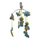 Vtg Muppets Inc Sesame Street Musical Crib Mobile Soft Padded Pastel Rare Video