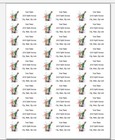 150 Champagne Bubbly Wine Glass Mailing Return Address Labels Personalized