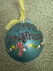 Coton Colors Ornament Happy Christmas Nib Personalized 2016 Candy Cane