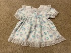 Vintage Cutest One Usa Toddler Girl Hearts Floral Ruffle Lace Dress 18 Months