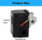 Lefoo 95-125 Psi Air Compressor Pressure Switch 1 4  Female Npt 4 Port Lf10-l4h