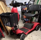 Red black 4-wheel Mobility Scooter W  Storage Compartment   Key Ignition