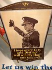 Rare Find   Vintage Original Wwi Prince Of Wales Flag Poster 35   x23   