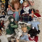 Vintage Doll Lot Mixed Brands Porcelain Plastic   Cloth Collection As Is