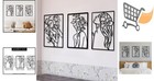 Metal Wall Art Set 3 Pieces Minimalist Abstract Woman Line Decor Home Indoor    