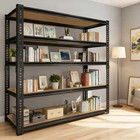 5-tier Heavy Duty Metal Shelving Unit Adjustable Garage Shelves Utility Rack