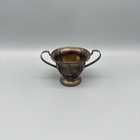 Vintage Sterling Silver Sugar Dish Cement Weighted Tarnished   Etched 3 4 Oz Mhf