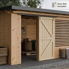 Ceiling Mount Box Rail Sliding Barn Door Hardware Kit  Barn Door System