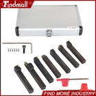 7pcs 1 2  Lathe Tool Bit Thread Insert holder Set Carbide Indexable Turning Tool