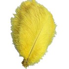 10pcs Yellow Natural Ostrich Feathers 7 8-9 8  Wedding Centerpieces Decoration