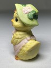 Vintage Flambro Easter Chick Ceramic Figurine Wearing Spring Outfit
