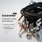 Chinese Mini Excavator Hydraulic Hose And Fitting Set Of 27 Hoses Agt Miva Rippa