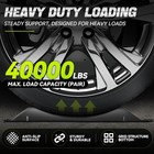17 32 x 7 87 x 1 57  40000lbs Capacity Interlock Design 4pcs Tire Saver Ramps