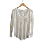 We The Free Betty White Long Sleeve Scoop Neck Pocket Elevated Basic Tee