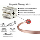 Pure Copper Magnetic Shiny Adjustable Bracelet Bangle Health Jewelry Men Women