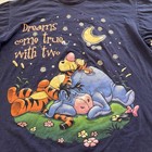 Vintage Disney Winnie The Pooh Shirt Mens One Size Navy Tigger Eeyore Dreams 90s