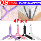 4bed Sheet Fasteners Adjustable Elastic Suspenders Straps Mattress Covers Clips