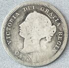 1858 Canada 5 Cents Silver Coin Large Date Victoria