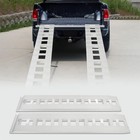 80x15 Inch Aluminum Trailer Ramps 6000lbs Hook End For Truck Tractor Atvs Utvs