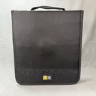 Lot Of 2 Case Logic Cd Projects Cd Dvd Blu-ray Black Binder  2x64 Holds 128  Zip