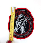 Cliff Burton Exclusive Woven Patch Metallica Slayer Megadeth Anthrax Red - New