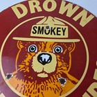 Vintage Forest Service Sign - Smokey The Bear Camping Hiking Gas Porcelain Sign